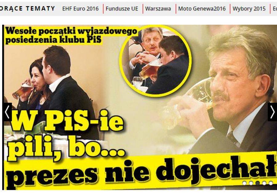 Sensacja w Super Expressie! Posłowie w Łomży pili piwo!