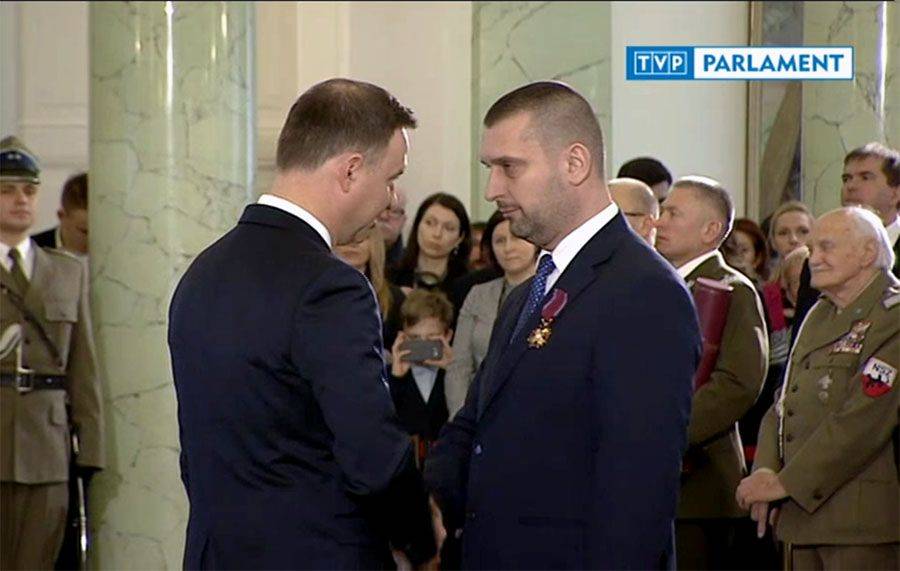 Dariusz Syrnicki odznaczony przez Prezydenta Andrzeja Dudę [VIDEO]