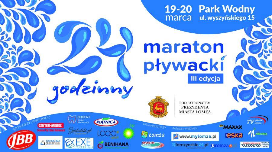 II 24-godzinny Maraton Pływacki w Łomży zbliża się wielkimi krokami!