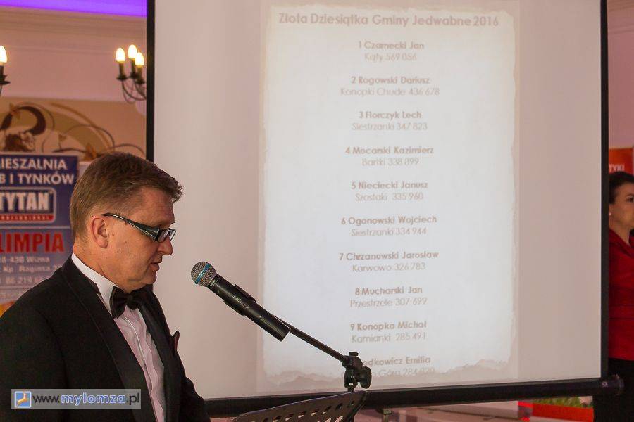 Gala Mleczna Złota Dziesiątka Gminy Jedwabne 2016 [VIDEO i FOTO]