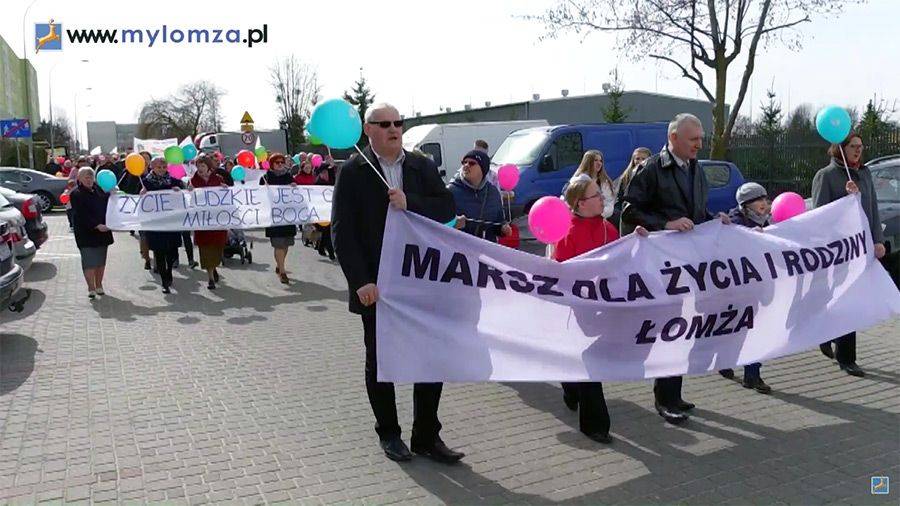 Marsz dla Życia i Rodziny w Łomży [VIDEO]
