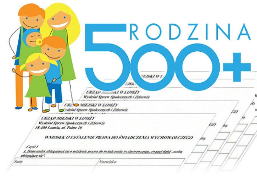 W Łomży także ruszyły wypłaty 500+
