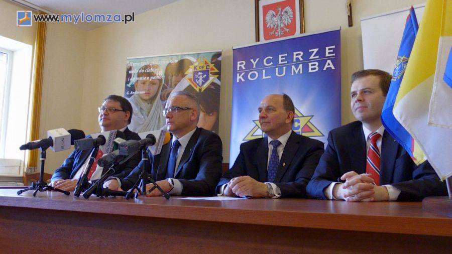 Jubileusz Rycerzy Kolumba w Polsce obchodzony jest w Łomży [VIDEO]