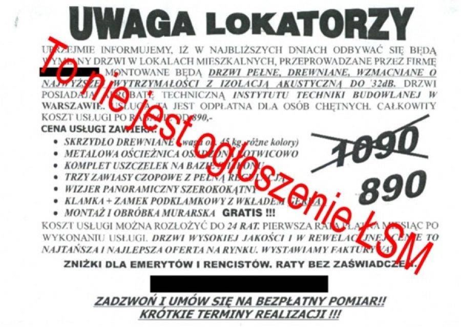 ŁSM ostrzega przed naciągaczami