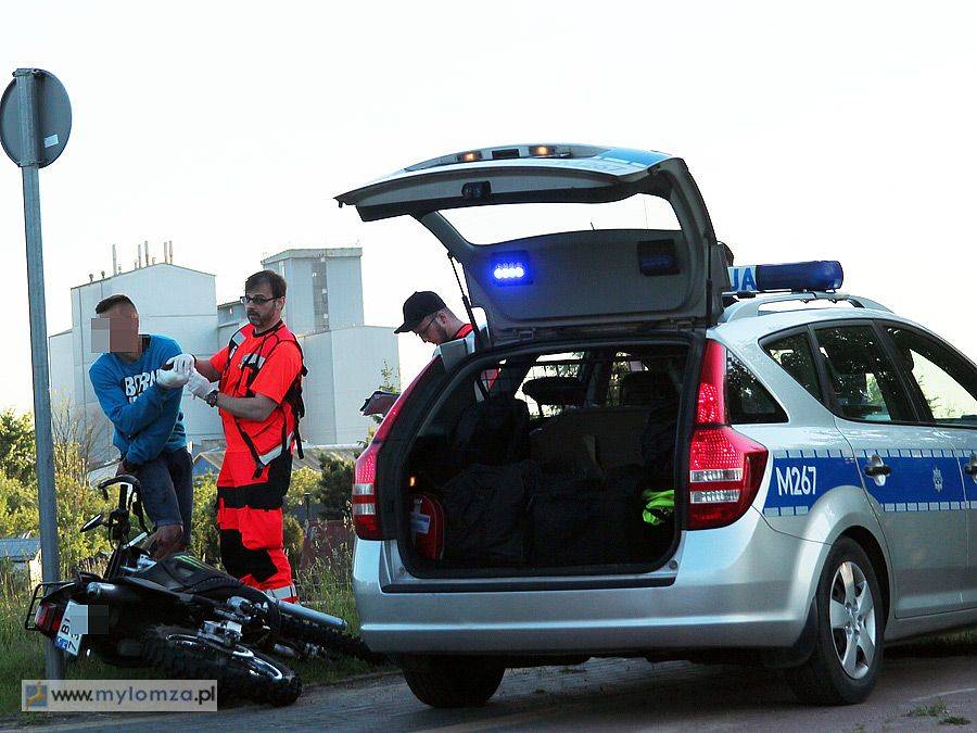 Pijany motocyklista zatrzymany po ucieczce z miejsca kolizji [FOTO]