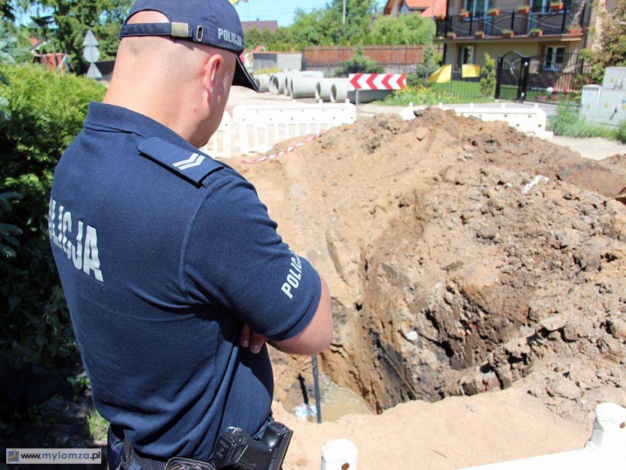 Robotnicy na Wiosennej wykopali ludzkie szczątki