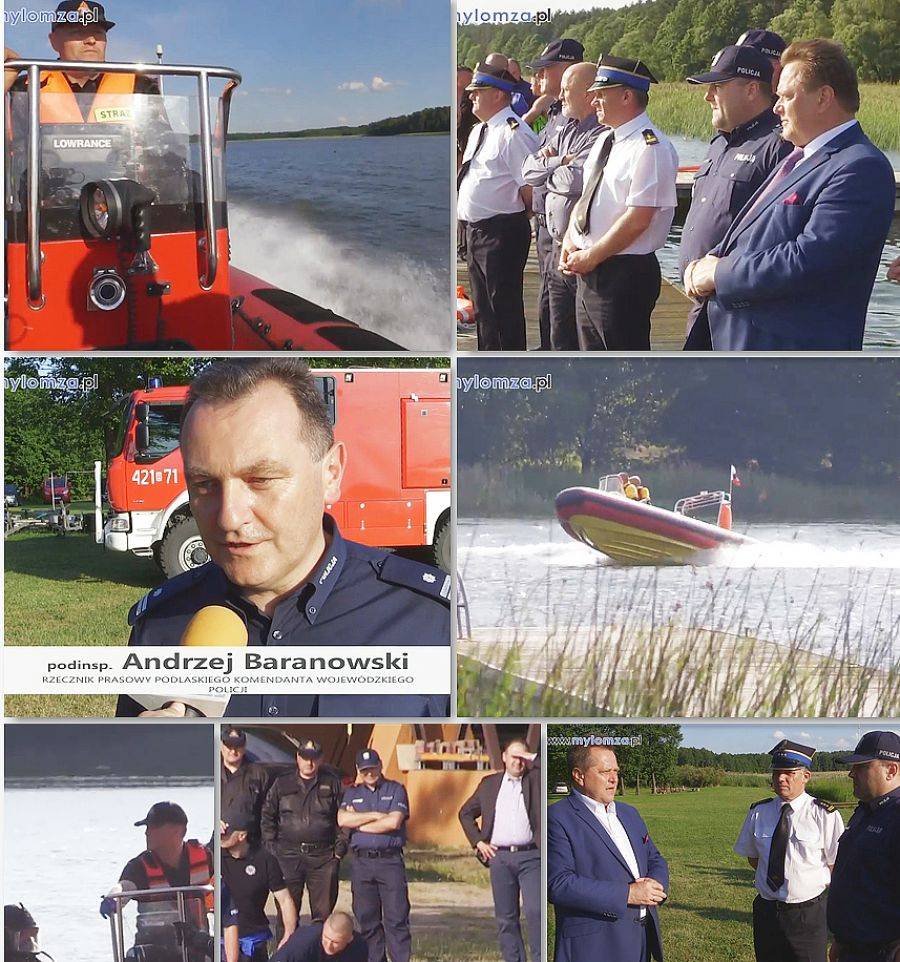 Policjanci i strażacy trenowali w Rajgrodzie [VIDEO]