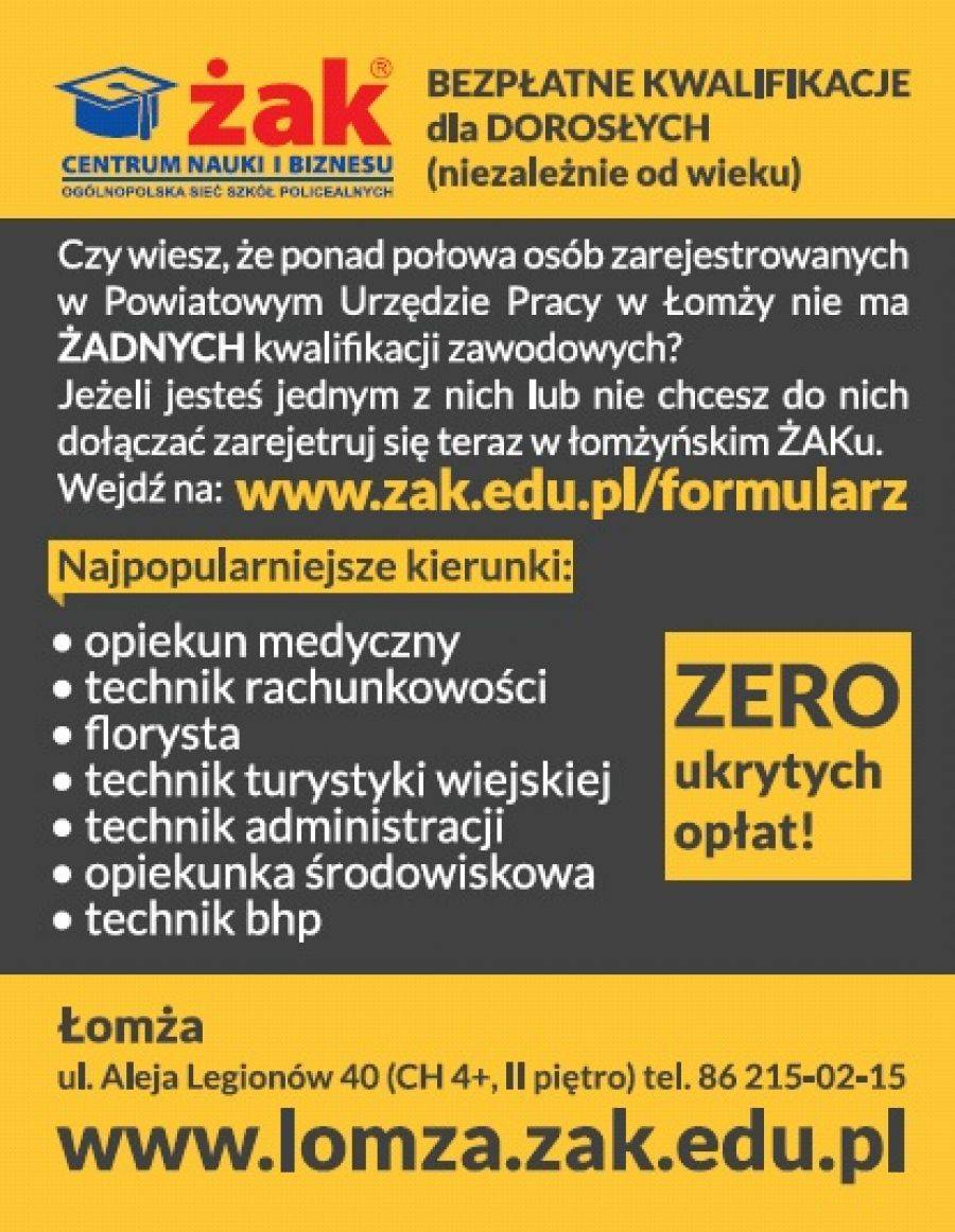 Rekrutacja letnia w Centrum Nauki i Biznesu Żak trwa!