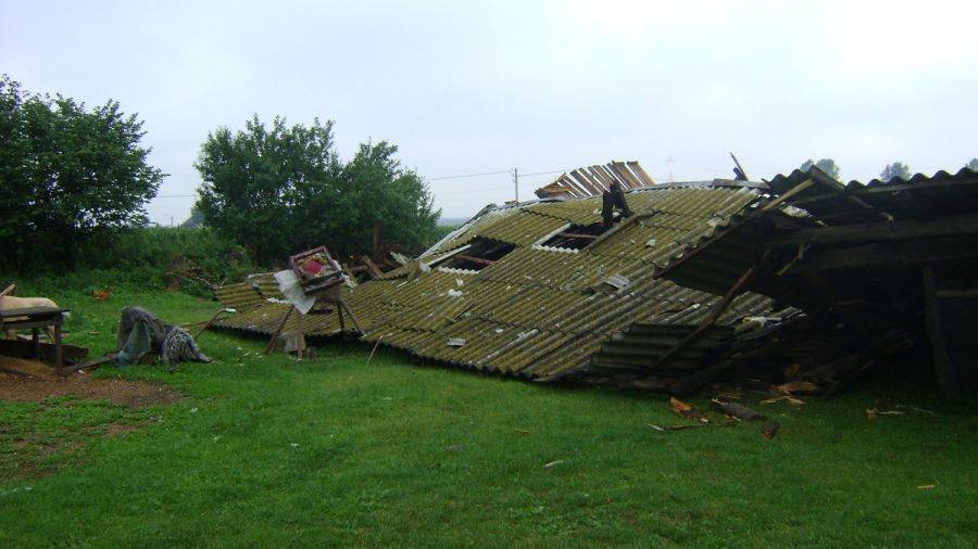 Szkody po burzy w gminie Śniadowo [FOTO]