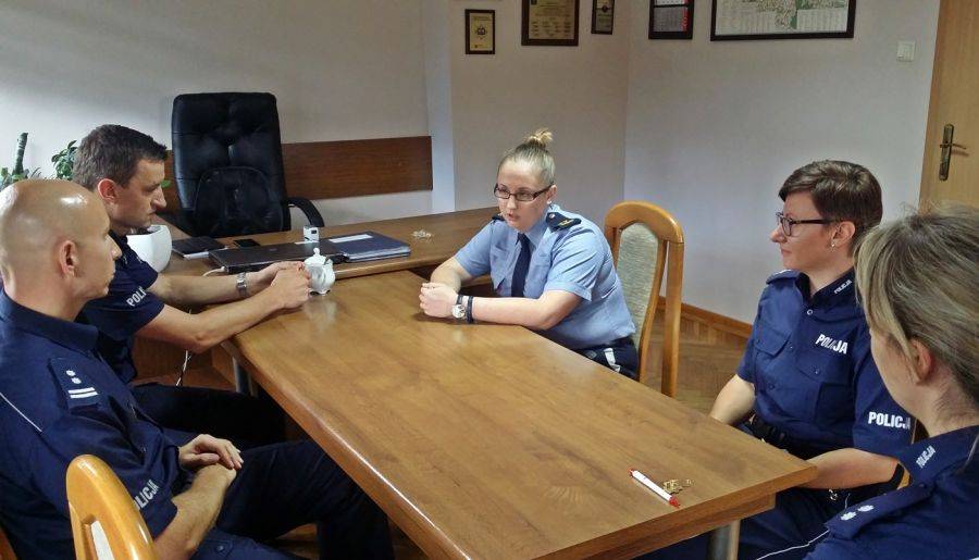 Irlandzka policjantka poznaje pracę łomżyńskich funkcjonariuszy