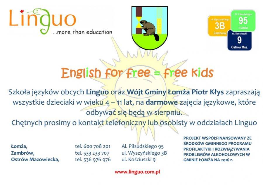 Darmowy angielski już po raz piąty