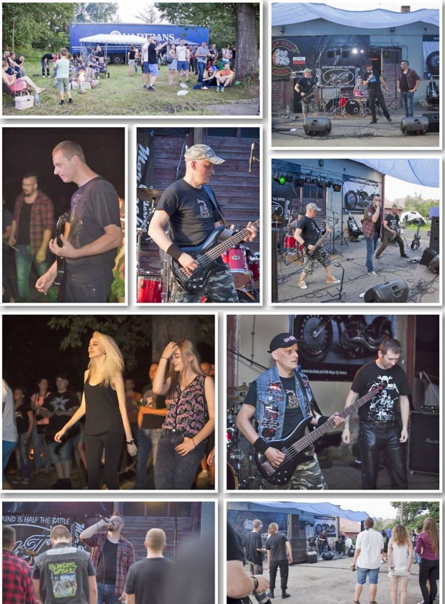 Niecodzienny koncert przed warsztatem samochodowym [FOTO]