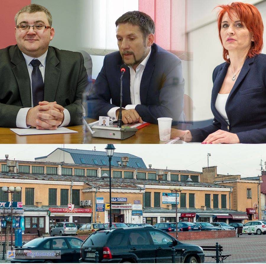 Polityczne potyczki na sesji Rady Miejskiej Łomży z Halą Targową w tle [VIDEO]
