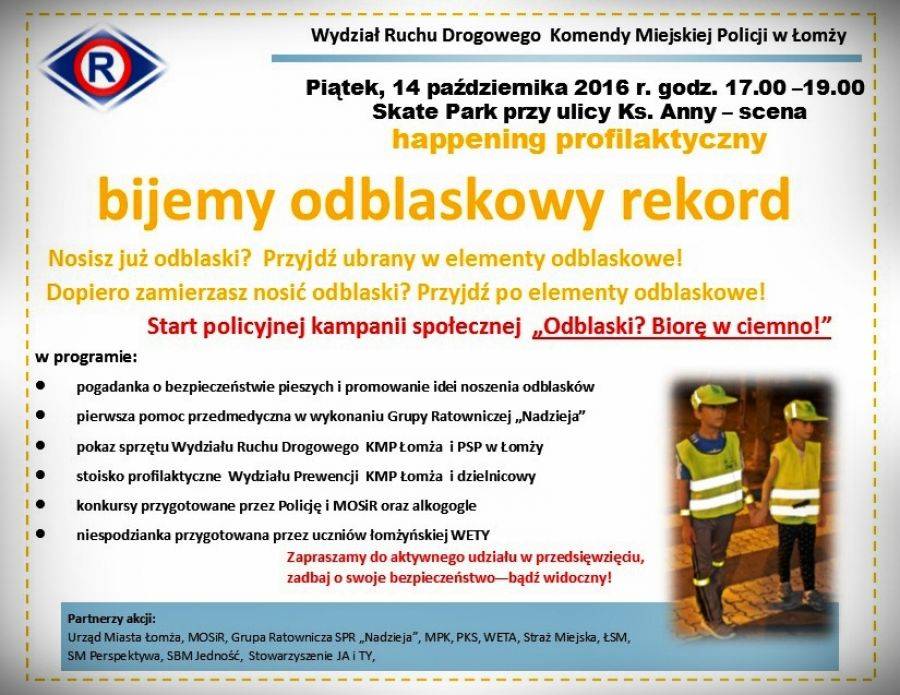 Przyjdź w piątek na policyjny happening