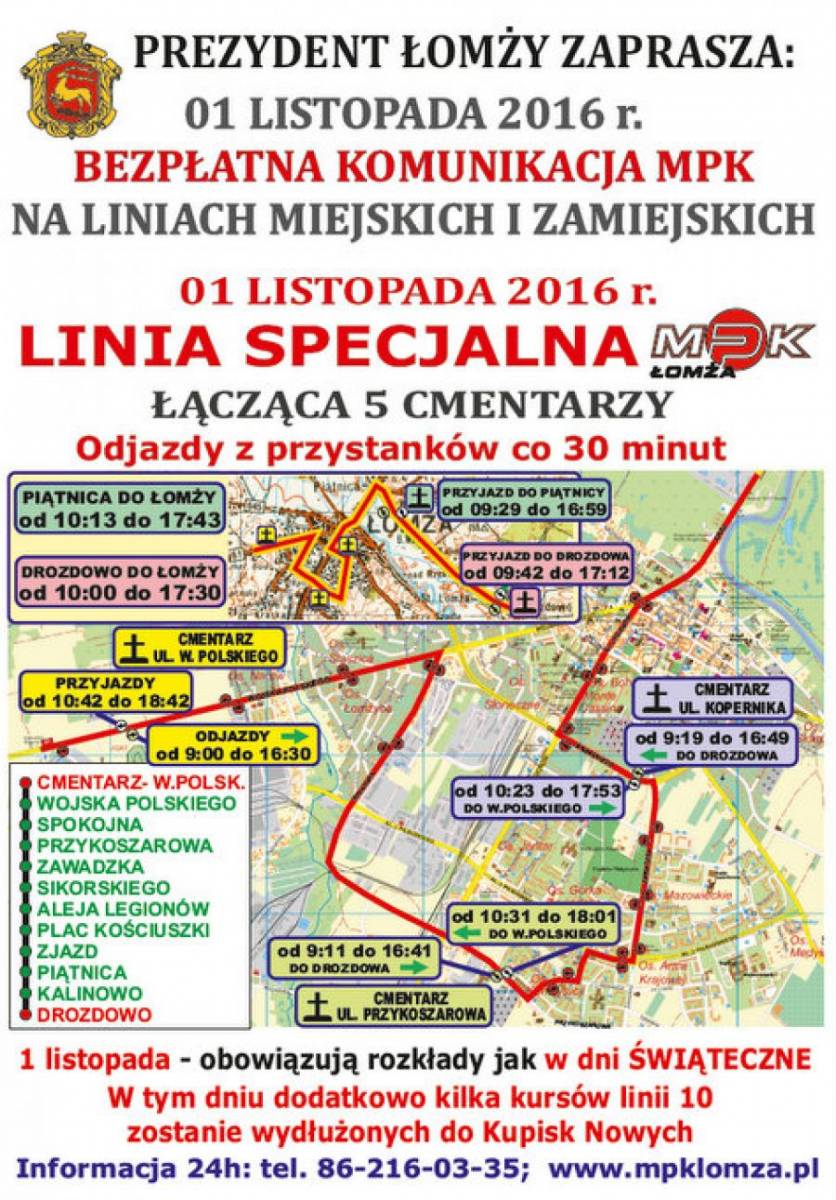 1 listopada jedź EMPekiem bez biletu