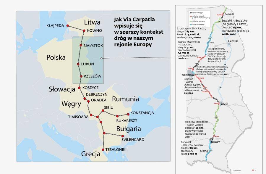 Via Carpatia (tymczasowo) przez Łomżę?
