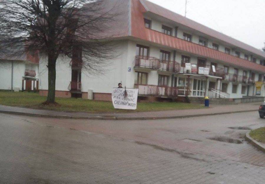 Pikieta pod szpitalem