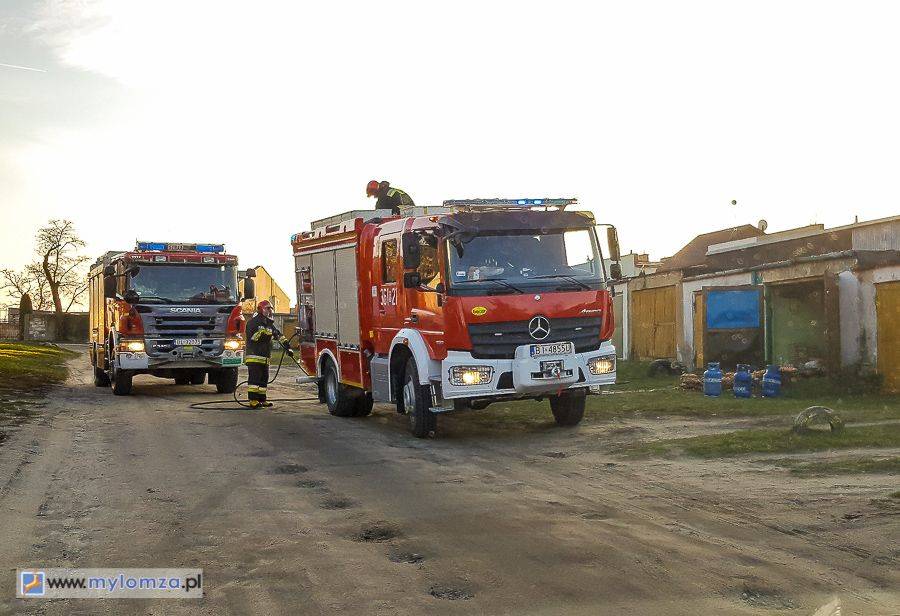 Pożar przy Dmowskiego [FOTO]