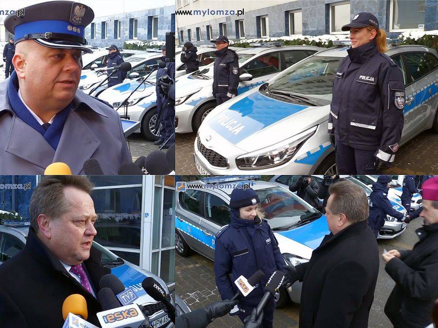 Łomża: Nowe radiowozy dla policji [VIDEO]