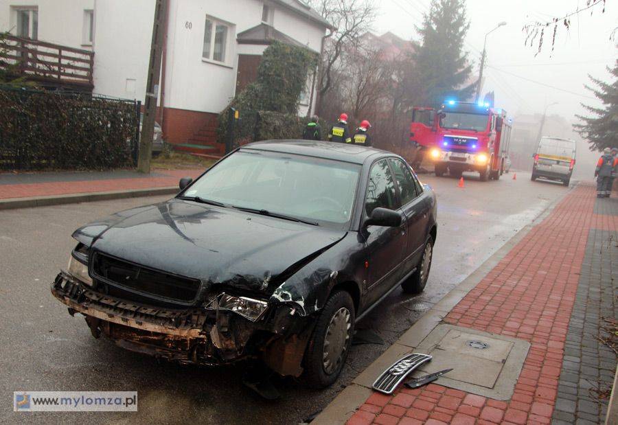 Wjechał w ogrodzenie. Uszkodził instalację gazową [FOTO]