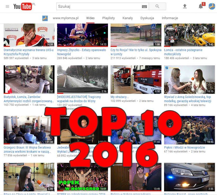 Koniec roku to dobry czas na podsumowania. TOP 10 wideo [VIDEO]