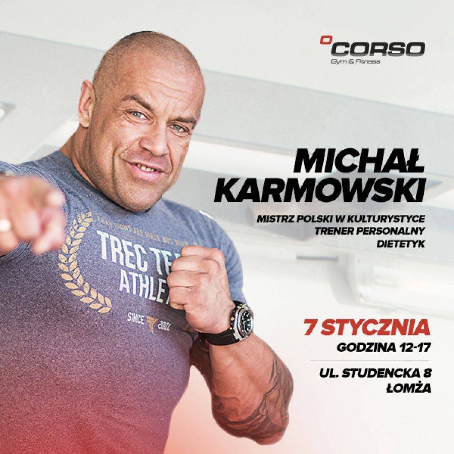 Michał Karmowski odwiedzi CORSO Gym & Fitness [VIDEO]