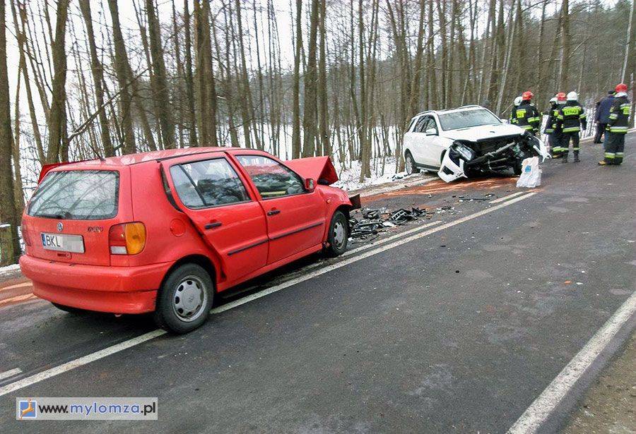 Wypadek za Kisielnicą. Droga na Kolno zablokowana [FOTO]