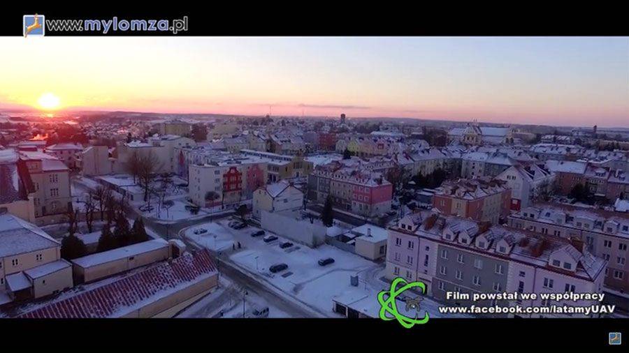 Zima w Łomży i okolicach [VIDEO]
