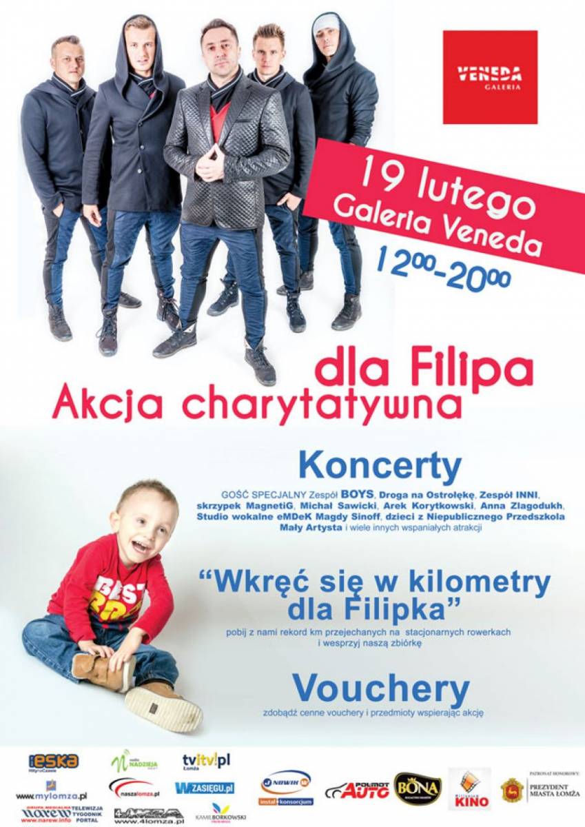 Zespół BOYS zagra dla Filipka