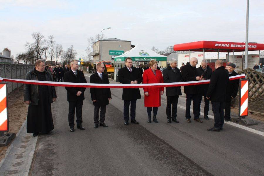 Uroczyste otwarcie dróg powiatowych w Gminie Śniadowo [FOTO]
