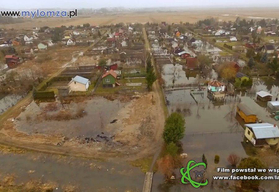Podwyższony stan wody w rzece Narew: Wizna, Piątnica, Łomża [VIDEO]