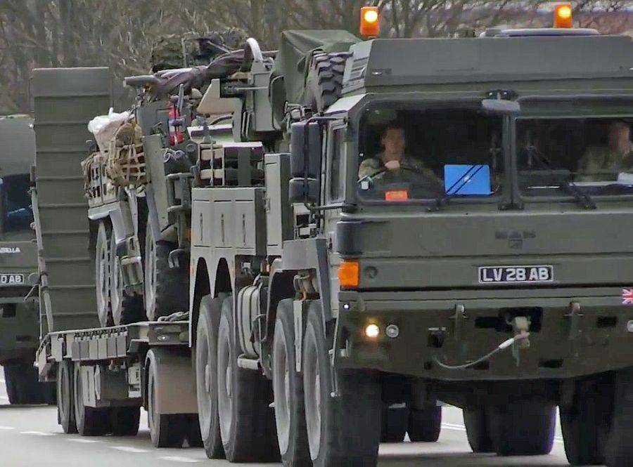 Obserwowaliśmy przejazd wojsk NATO do Orzysza