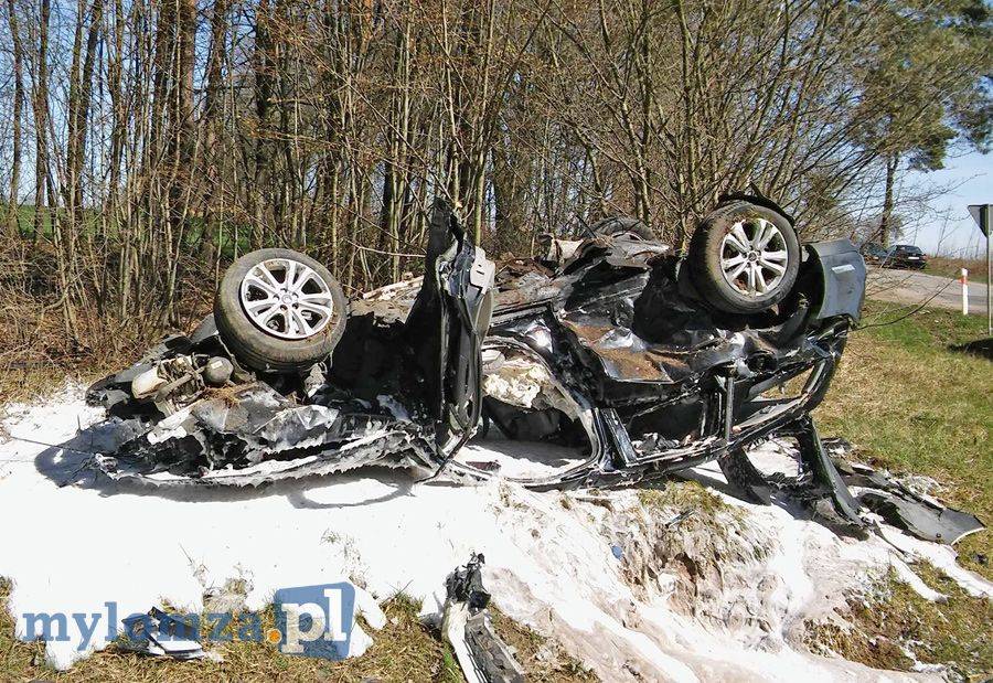 Wypadek na drodze Łomża - Kolno [FOTO]