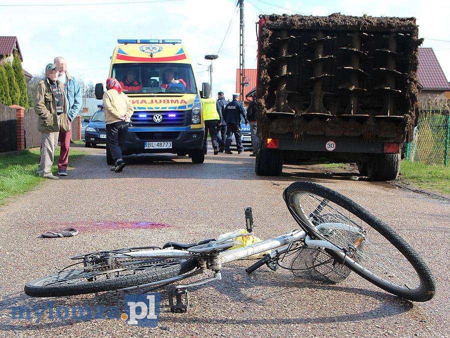 Potrącony rowerzysta w szpitalu [FOTO]