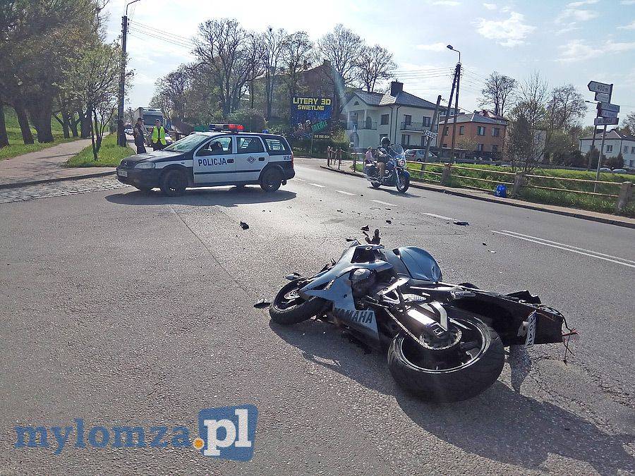 Wypadek motocyklistów. Jedna osoba w szpitalu [FOTO]