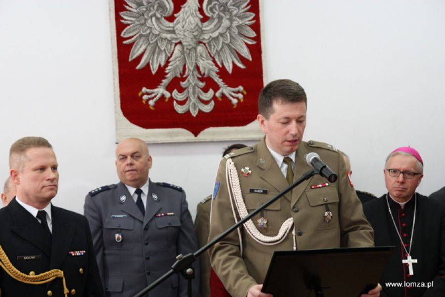 Uroczyste pożegnanie majora Rabka