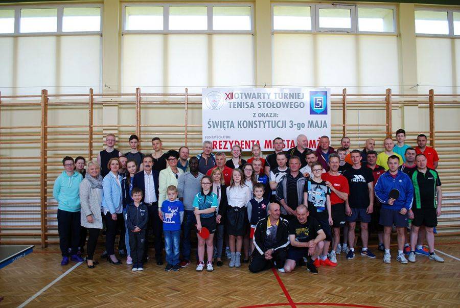 XII Otwarty Turniej Tenisa Stołowego z okazji 226. rocznicy uchwalenia Konstytucji 3 Maja [FOTO]