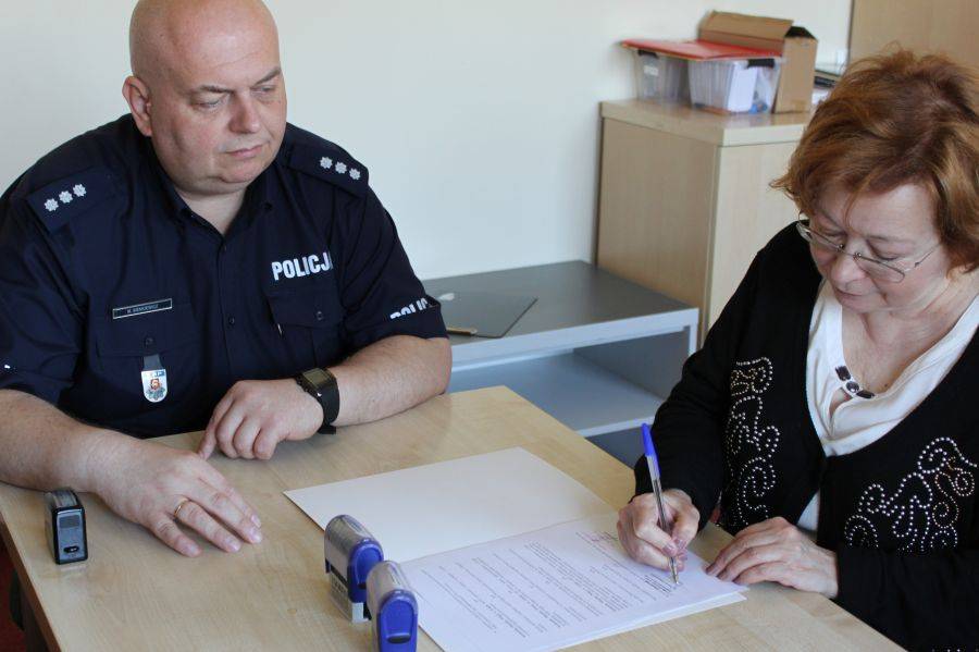 Współpraca Policji z klasami mundurowymi