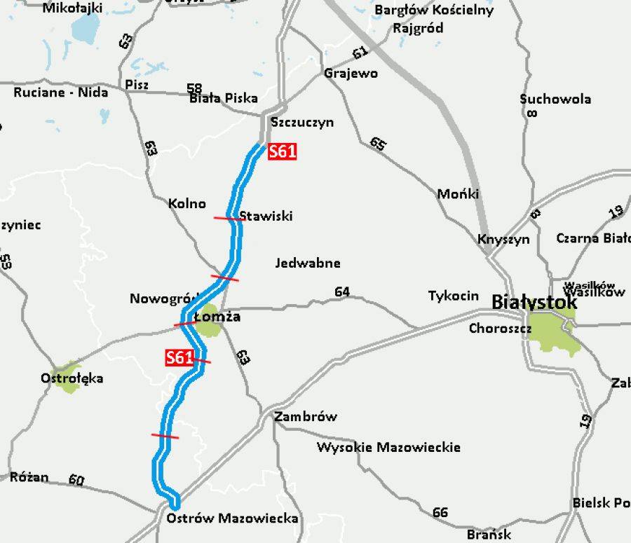 Oferty na odcinek Via Baltica pomiędzy Stawiskami a Szczuczynem znacznie poniżej szacunków
