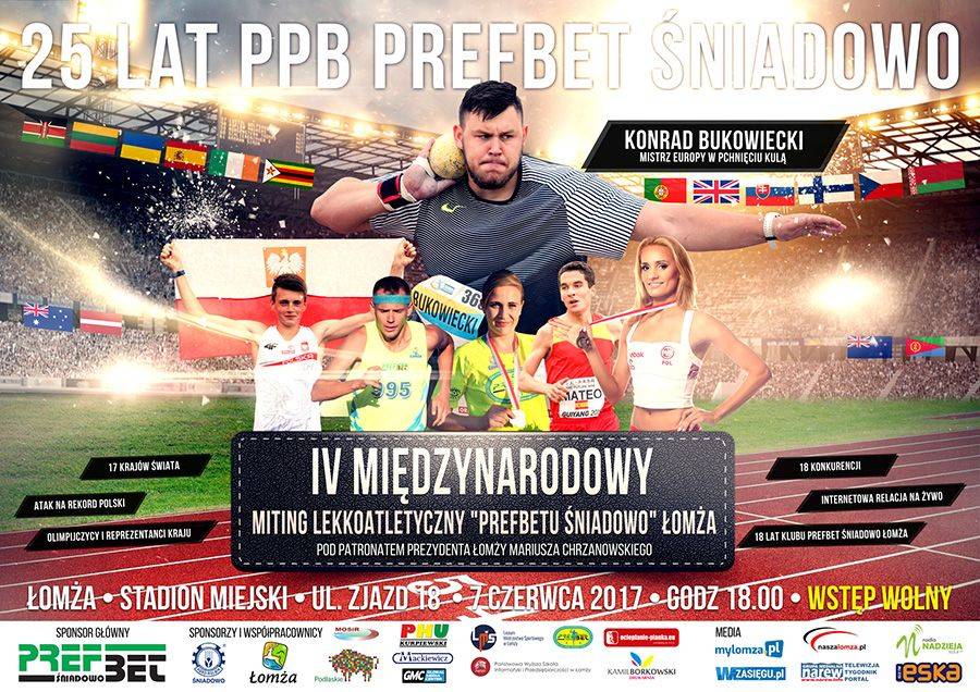 Międzynarodowy mityng lekkoatletyczny już w środę w Łomży