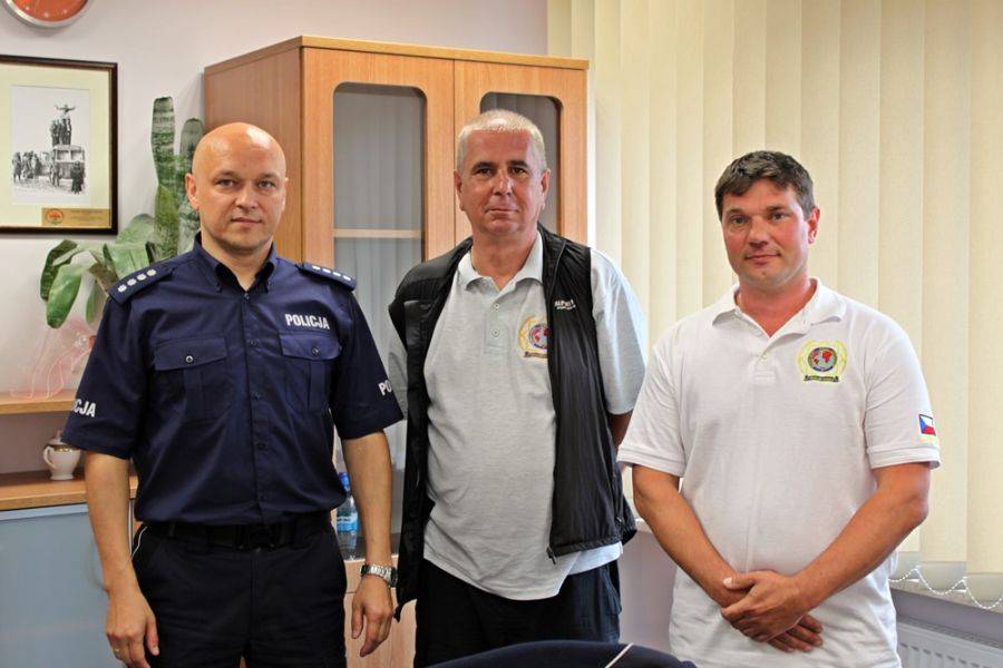 Czescy policjanci z wizytą w łomżyńskiej komendzie