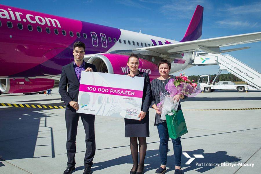 100-tysięczny pasażer lotniska w Szymanach