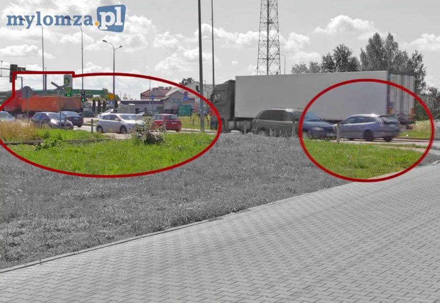 Jak nie należy jeździć po Łomży [VIDEO]