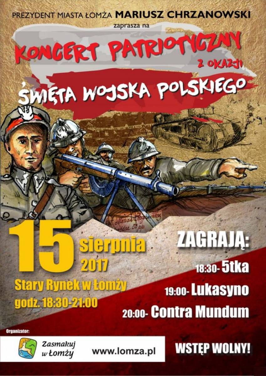 Koncert patriotyczny z okazji Święta Wojska Polskiego
