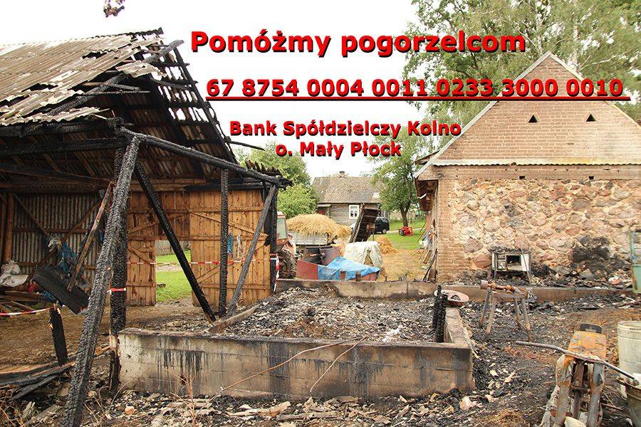 Apel o pomoc: POMÓŻMY POGORZELCOM!