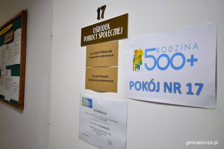 Pierwszy miesiąc składania wniosków o 500+ w gminie Łomża