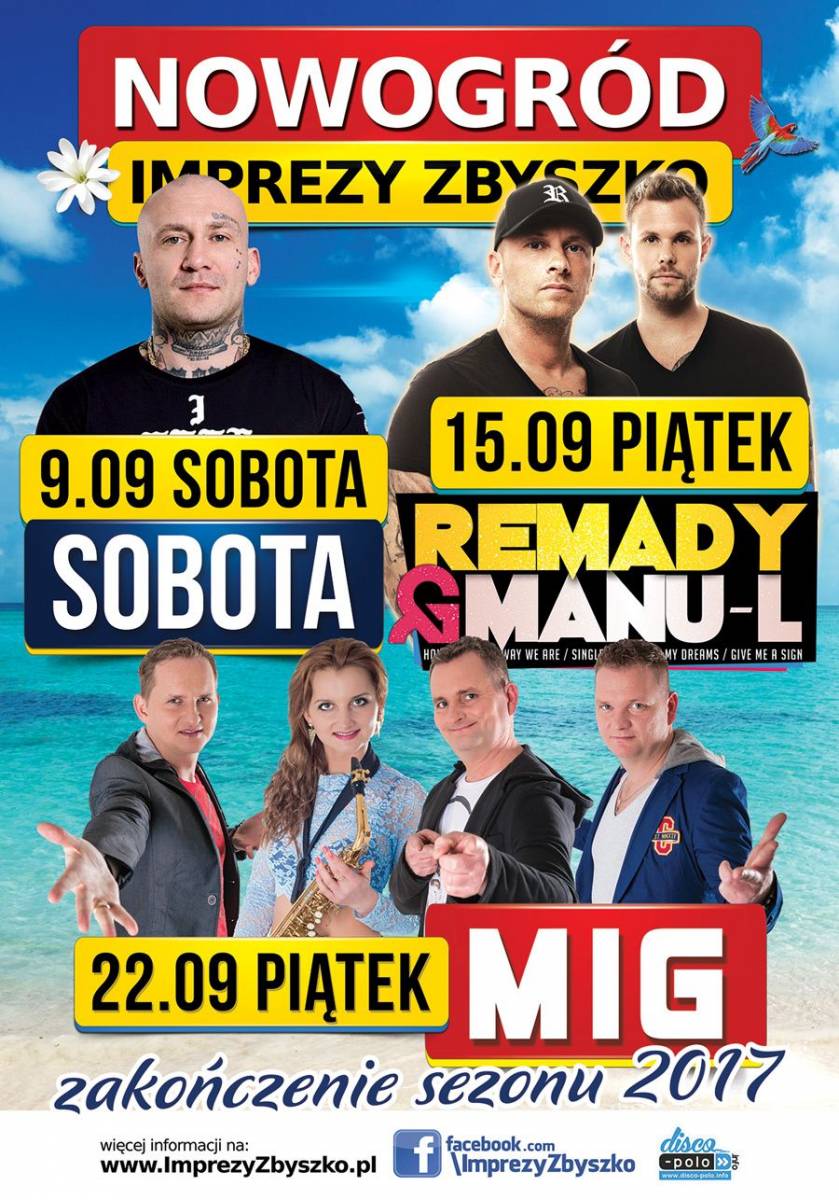 Same gwiazdy na zakończenie sezonu Imprez Zbyszko w Nowogrodzie