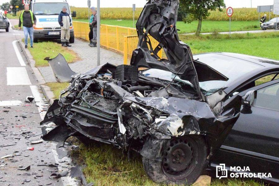 Łomżyniak poszkodowany w wypadku przez pijanego kierowcę [FOTO]