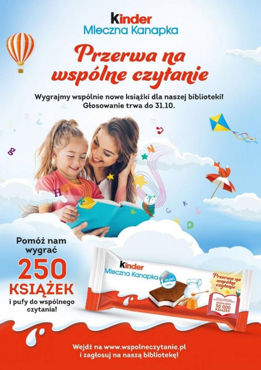Zagłosuj na swoją bibliotekę i pomóż jej zdobyć nowe książki