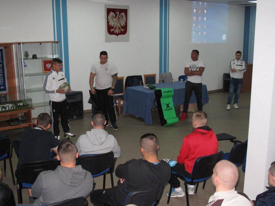 Rugbyści Legii zachęcali do uprawiania sportu [FOTO]